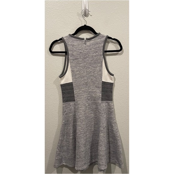 ATHLETA DEREK LAM 10C Downtown Gray Antique White Mini Dress - Picture 4 of 5